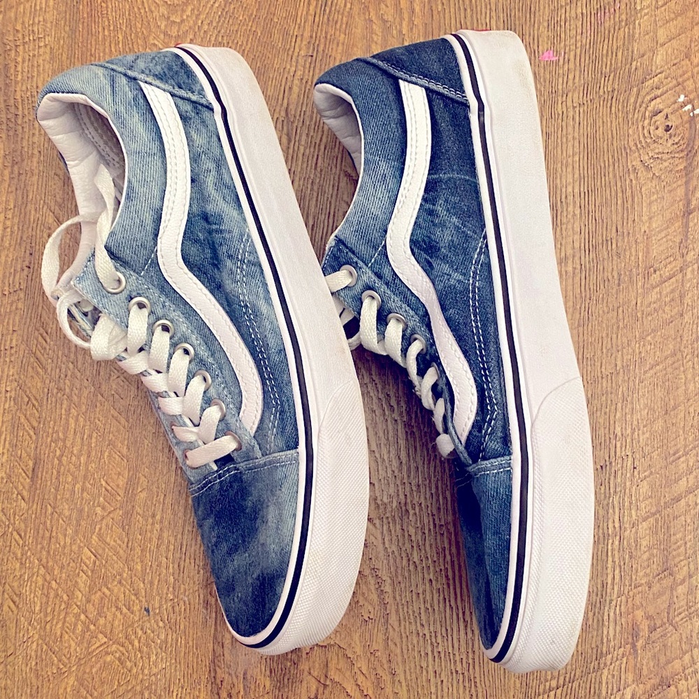 Denim Blue Vans size 9